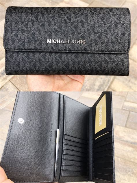 michael kors mercer jet set wallet|Michael Kors large trifold wallet.